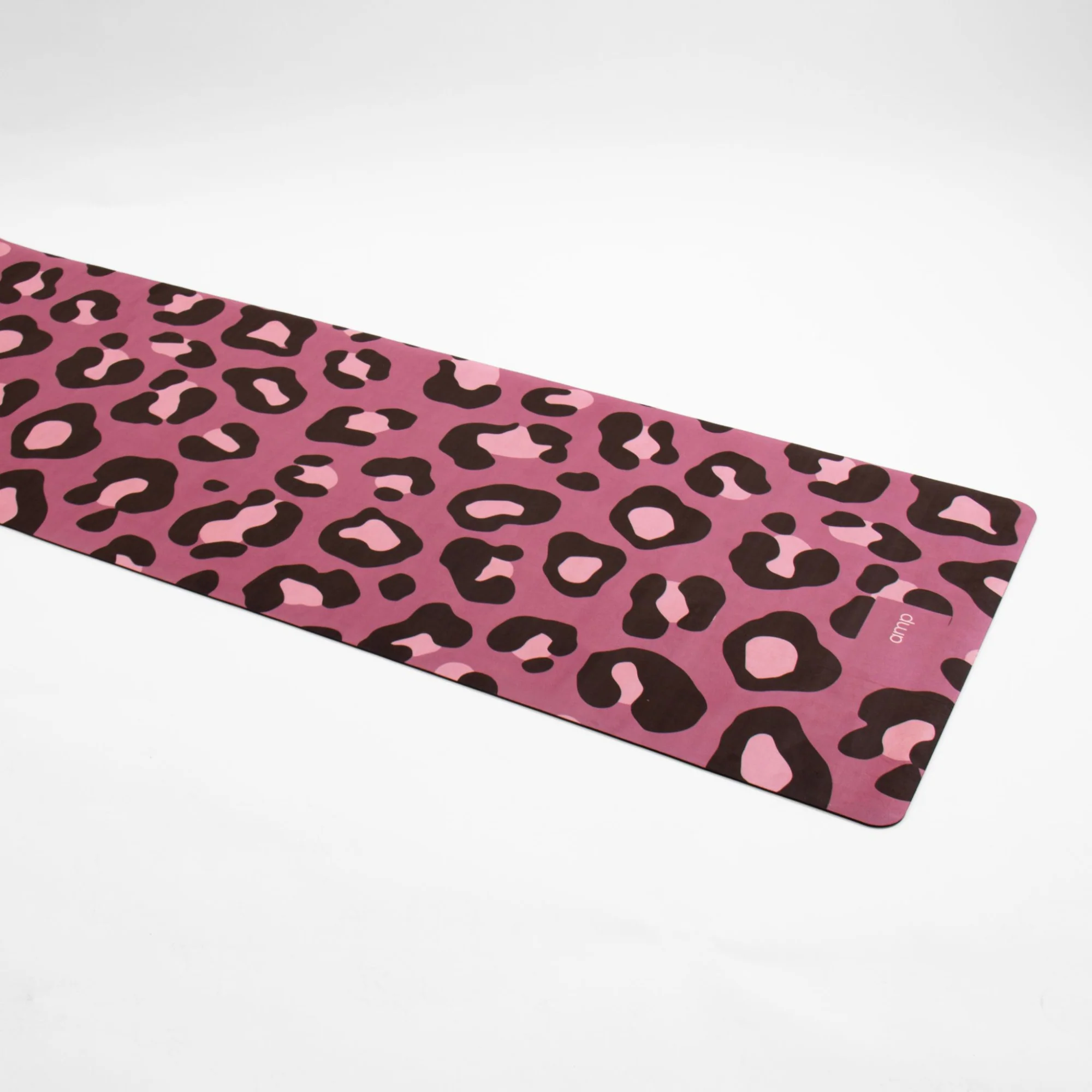 Amp Yoga Mat Leopard Vegan Suede - Image 3