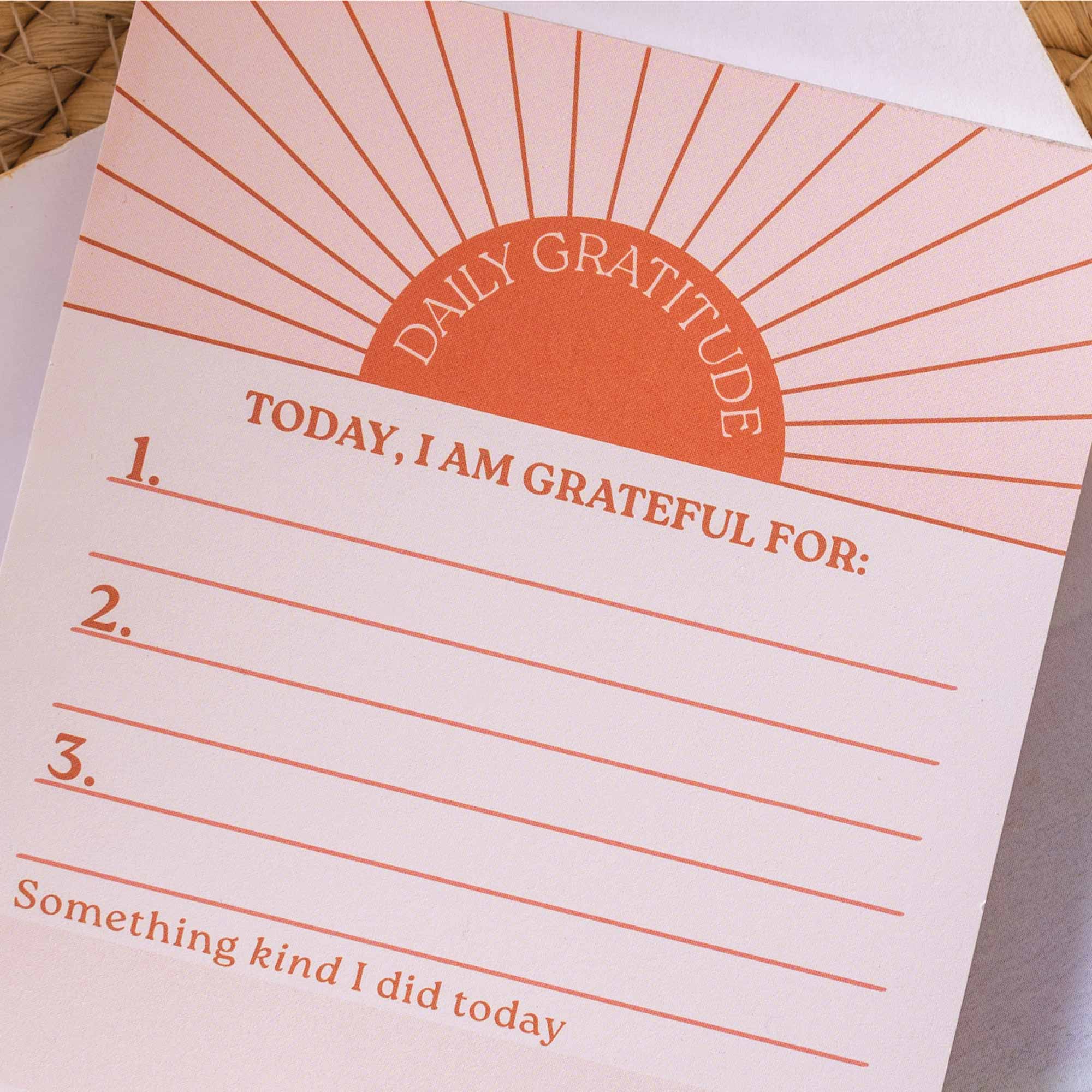 Daily Gratitude Pad | Sun Ray | A6 - Image 3
