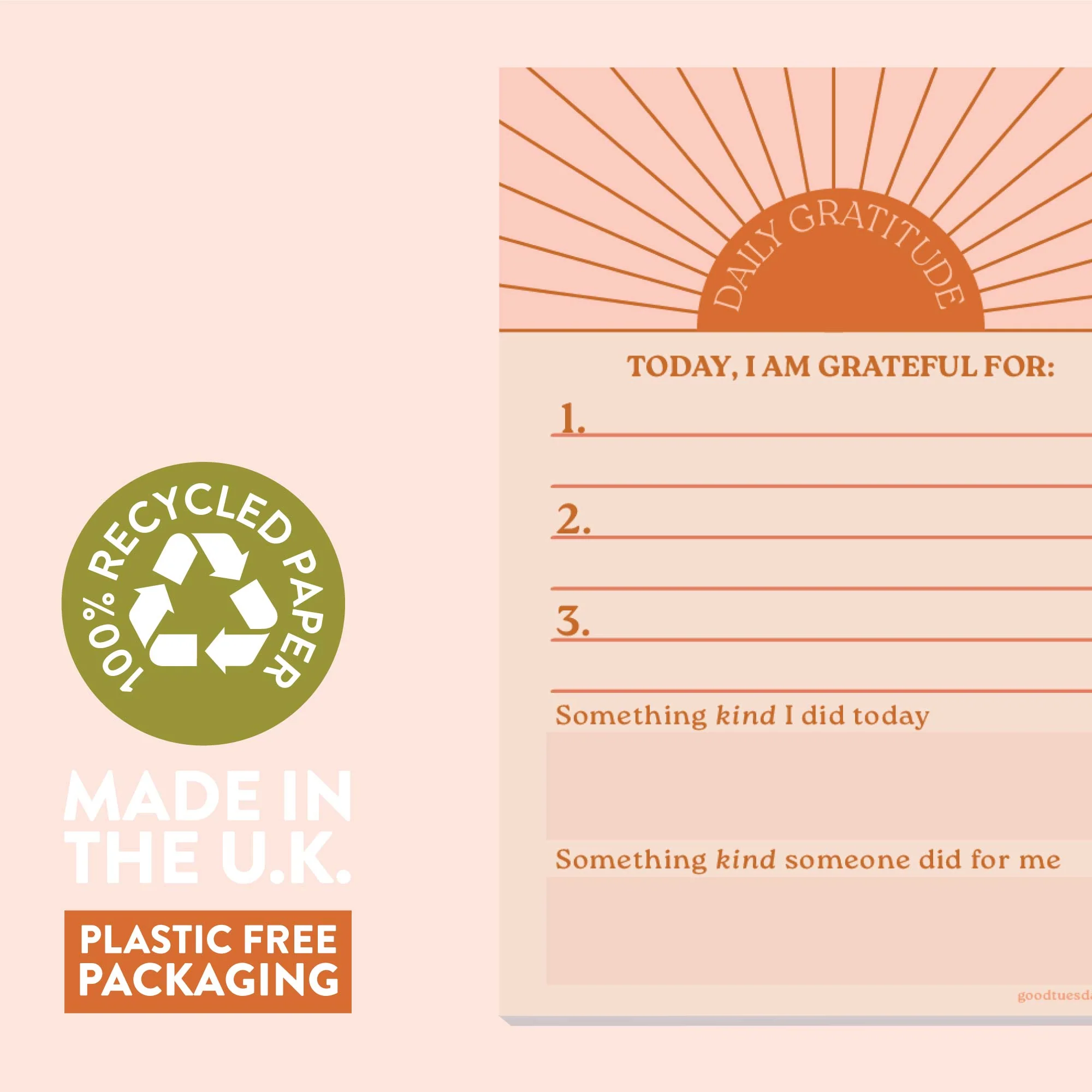 Daily Gratitude Pad | Sun Ray | A6 - Image 4