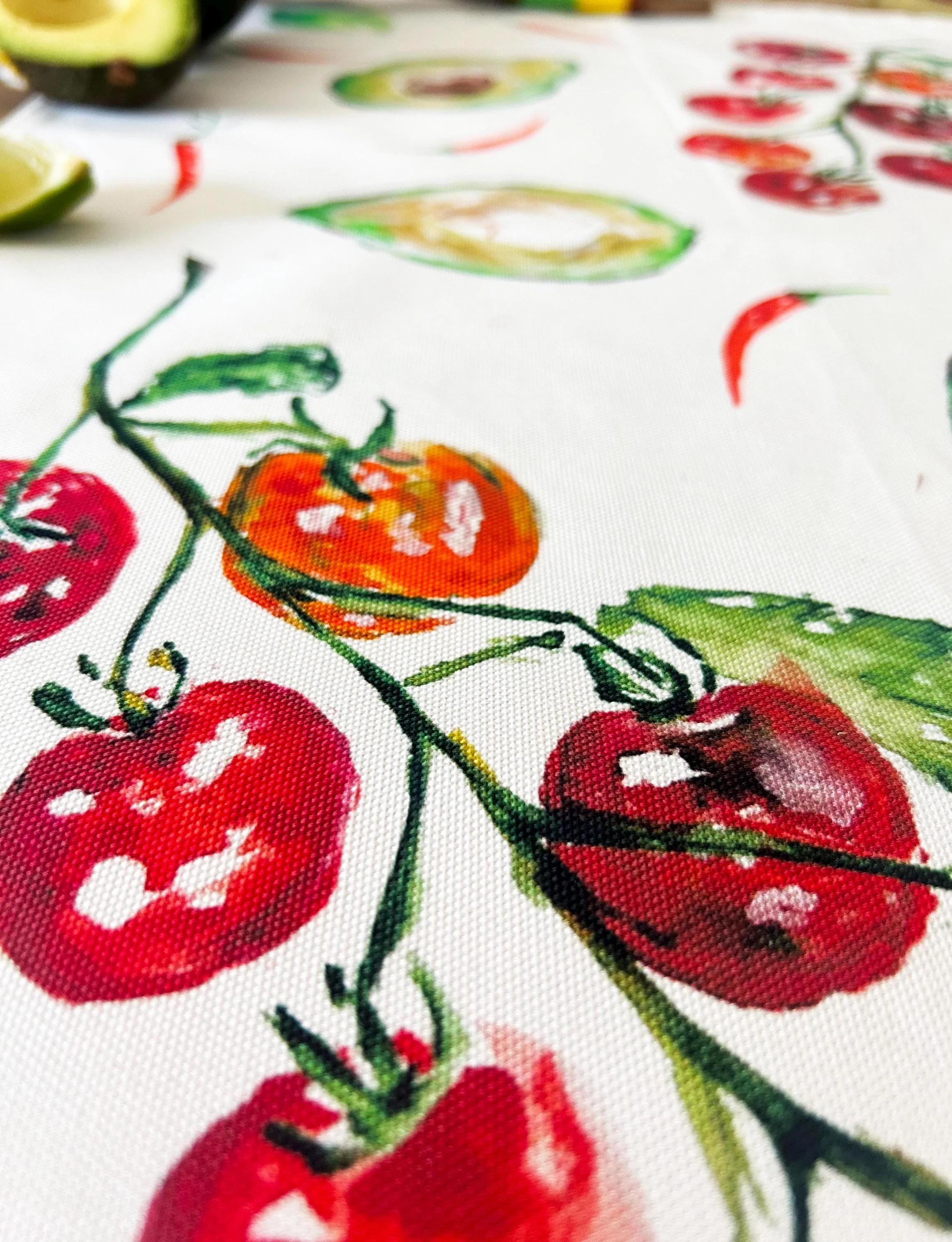 Guacamole, Fiesta, 100% Organic Cotton tea towel, Designed and printed in UK - by Sarah Epsom - Image 3