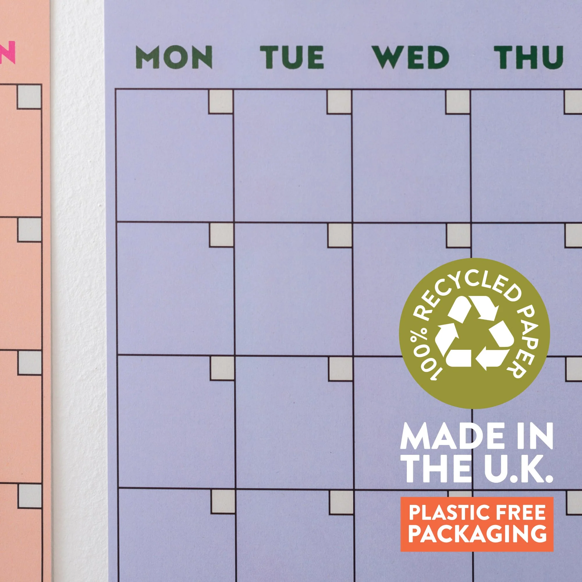 Large Monthly Undated A3 Wall Planner | 12 Pages | Colourburst - Image 5