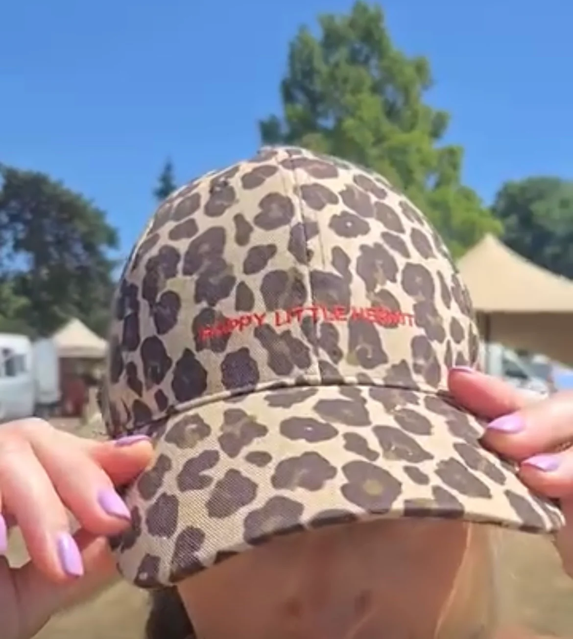 Leopard Happy Place Cap - Image 3