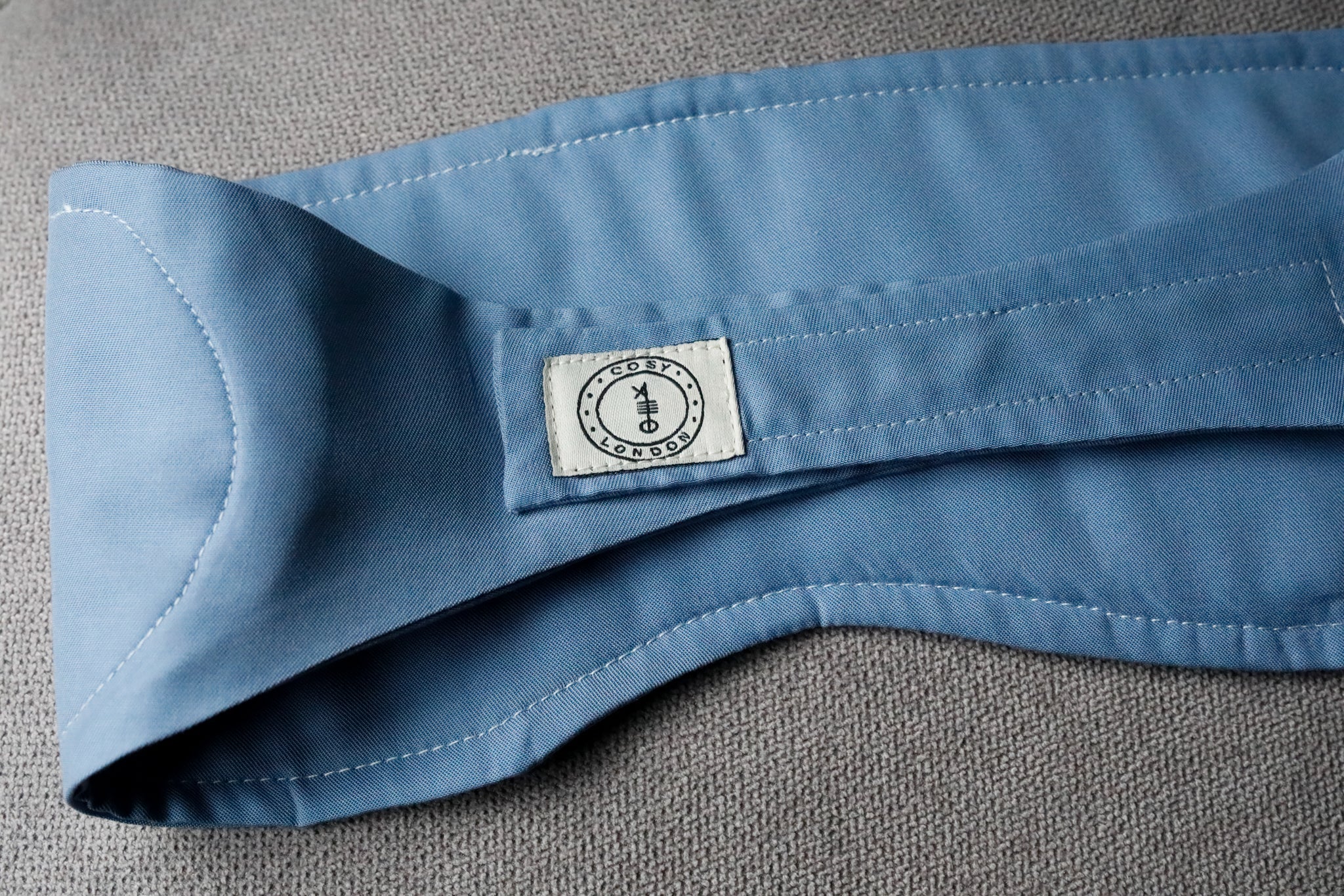 Breathable TENCEL Sleep Mask for Side Sleepers Unisex - Sky Blue - Image 3