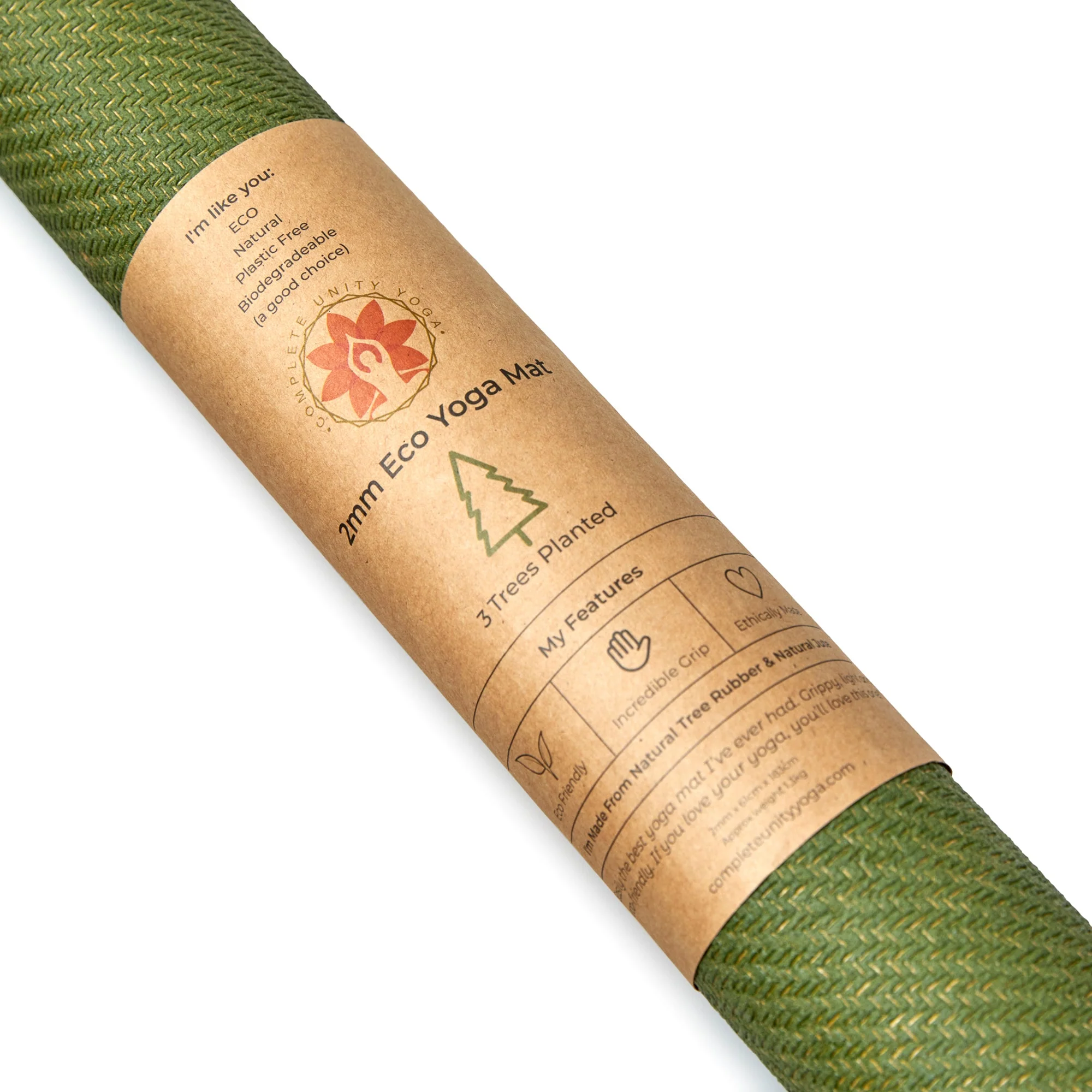 Sustainable Non-Slip Jute Travel Yoga Mat CompleteGrip™ - 2mm - Image 12