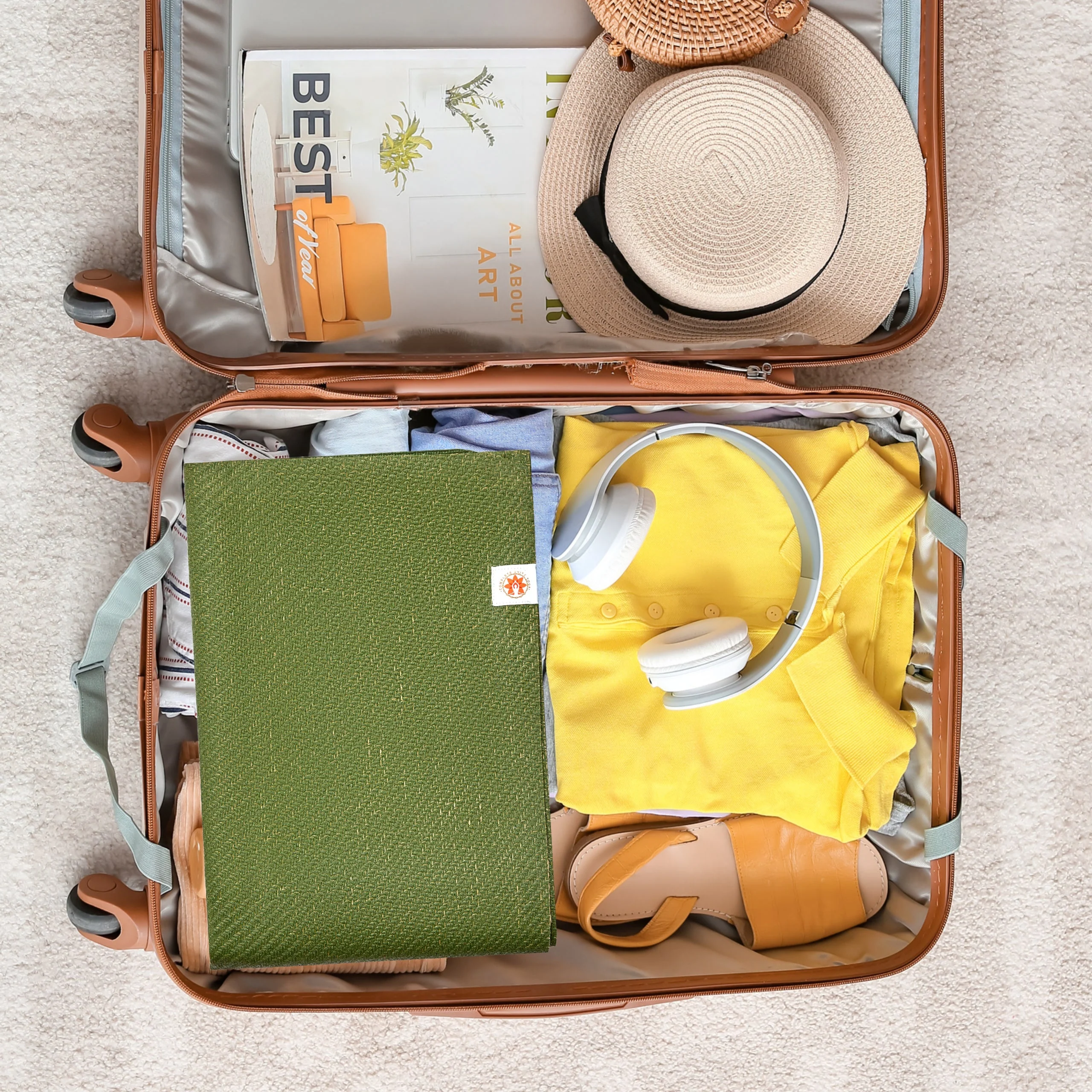 Sustainable Non-Slip Jute Travel Yoga Mat CompleteGrip™ - 2mm - Image 5