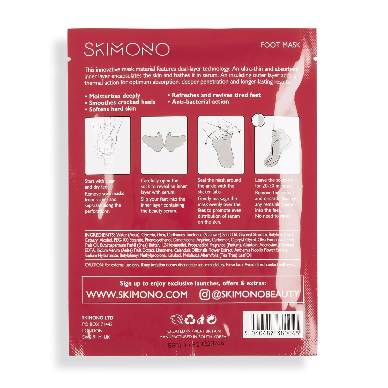 Total Conditioning+ Foot Masks (4 Pack) - Image 4